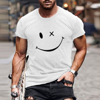 Men's Smiley Face Graphic T-Shirt