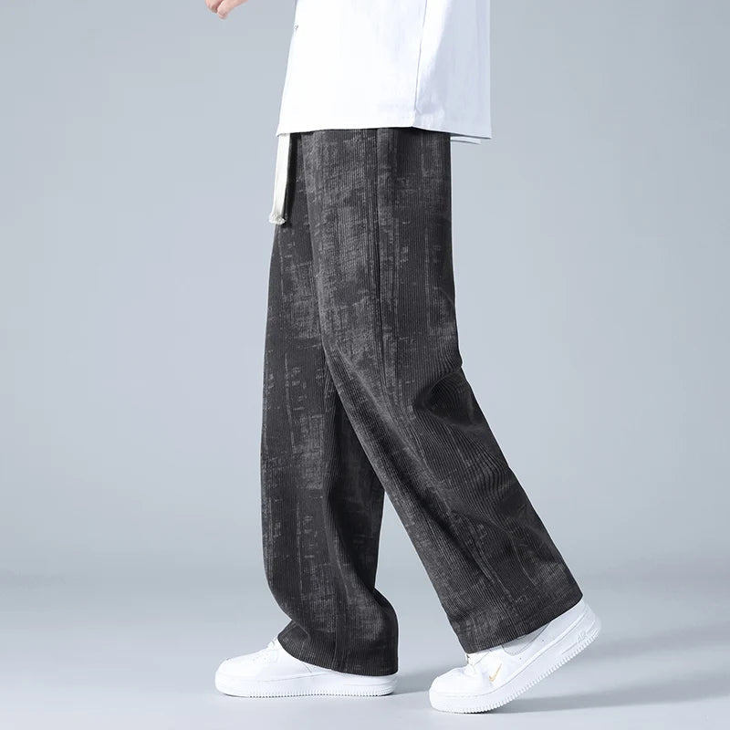 Image of Men's Wide Leg Drawstring Pants