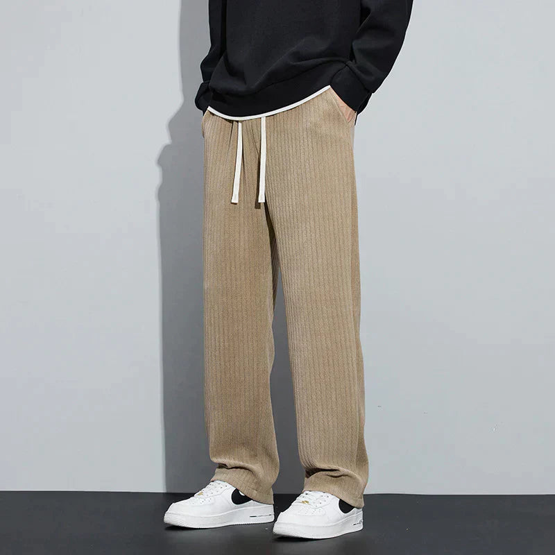 Image of Men's Wide Leg Drawstring Pants
