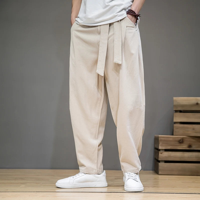 Image of Men's Wide Leg Pleated Pants