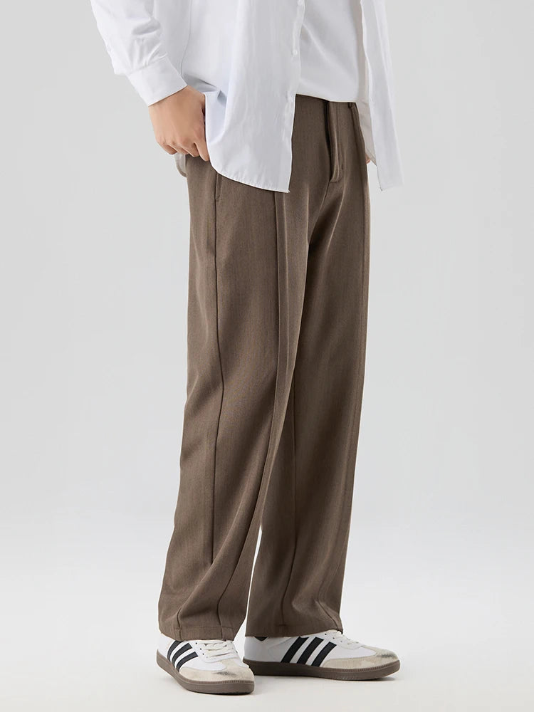 Image of Men's Wide Leg Pleated Pants