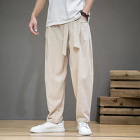 Men's Wide Leg Pleated Pants