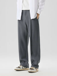 Men's Wide Leg Pleated Pants