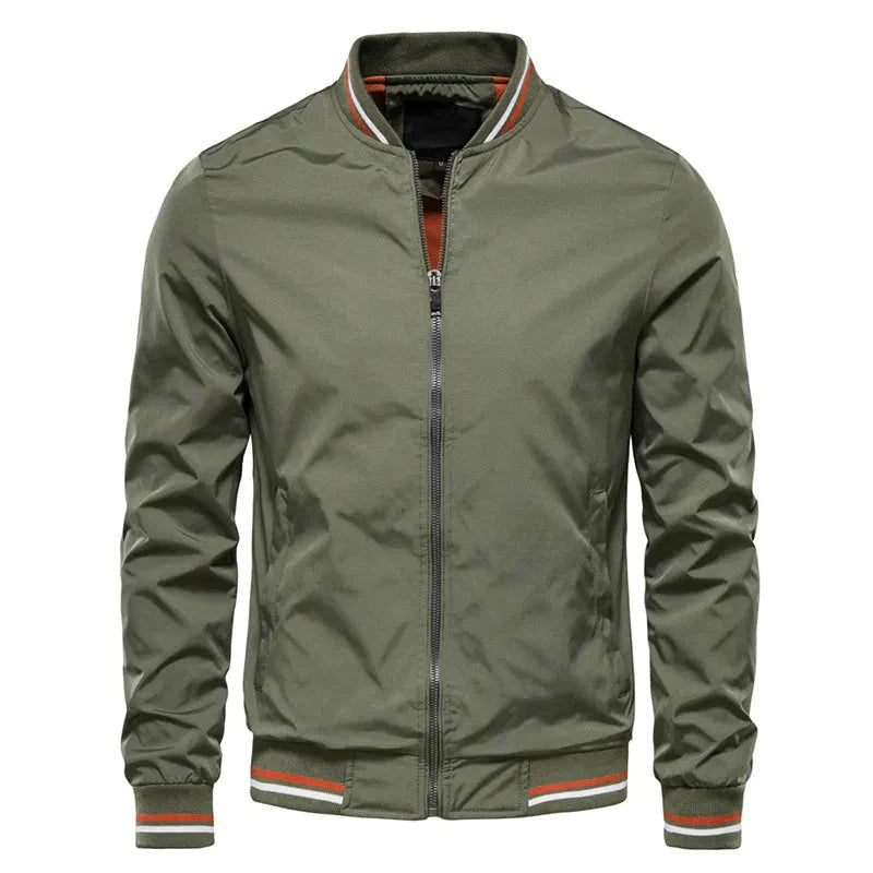 Image of Men's Zip Up Bomber Jacket