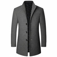 Men's Classic Three Button Formal Overcoat