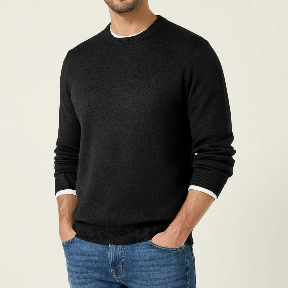 Men's Regular Fit Crewneck Sweater