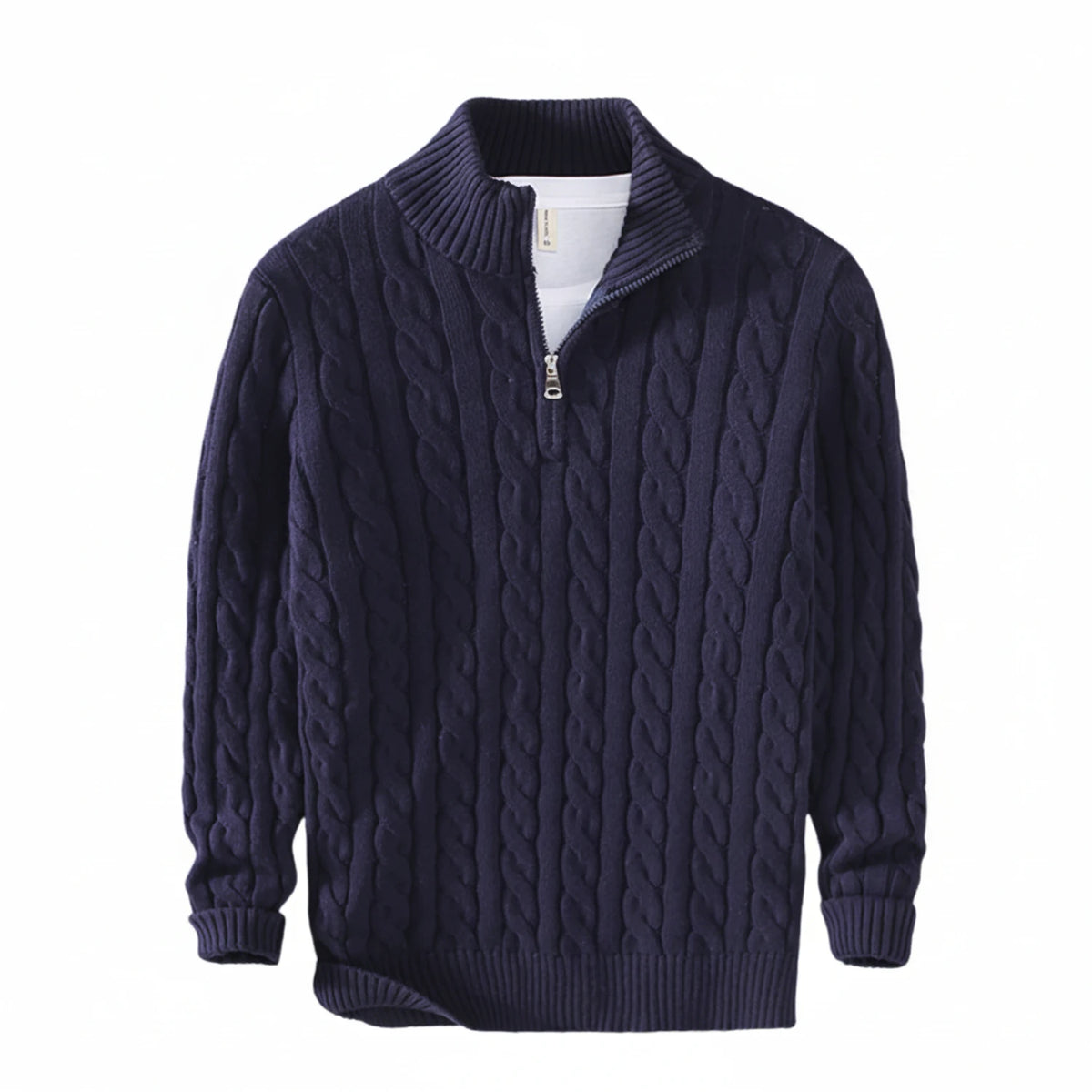 Men's Half-Zip Knit Sweater