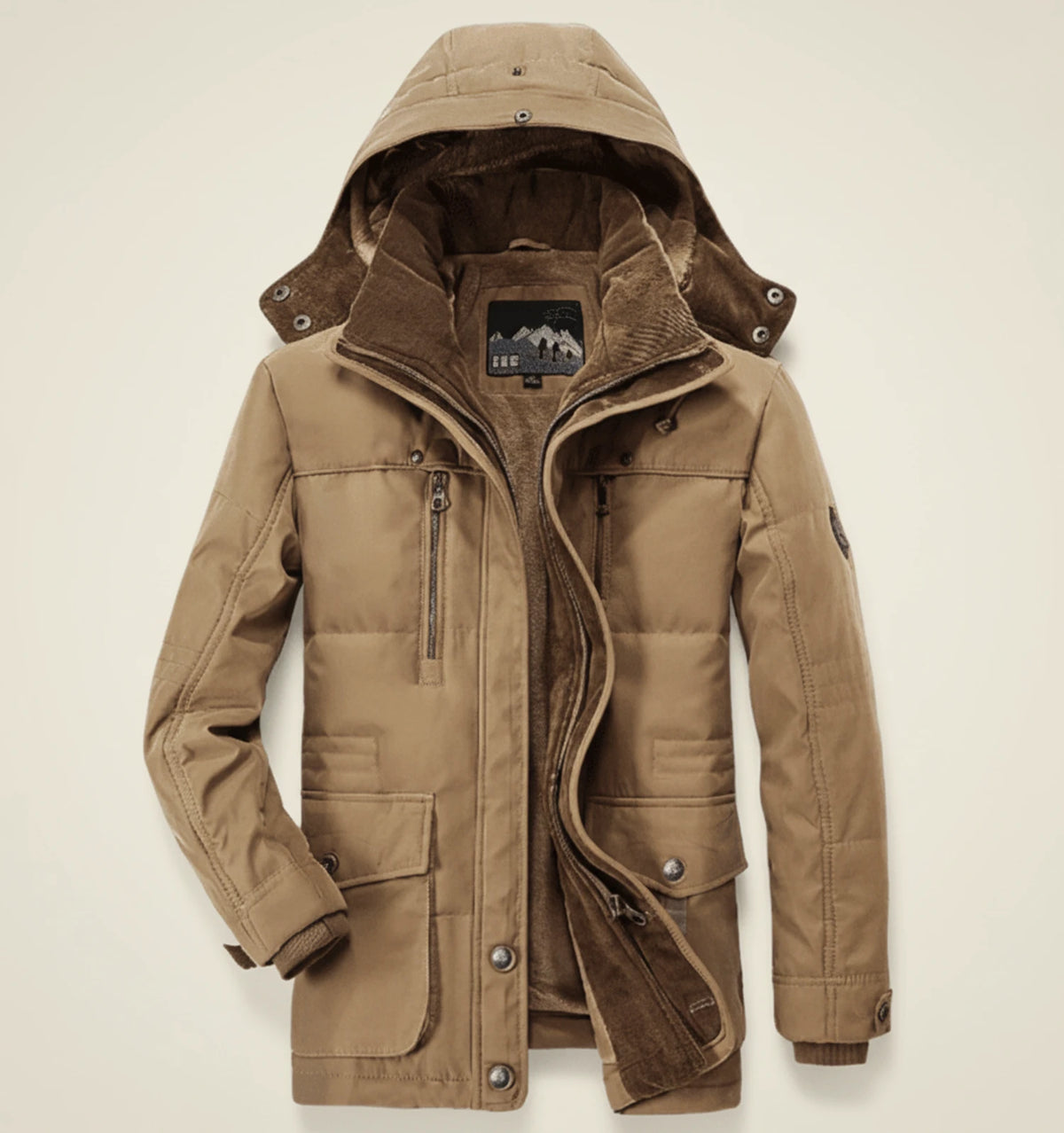 Men's Hooded Utility Winter Jacket