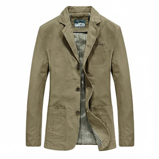 Men's Notch Lapel Blazer Jacket