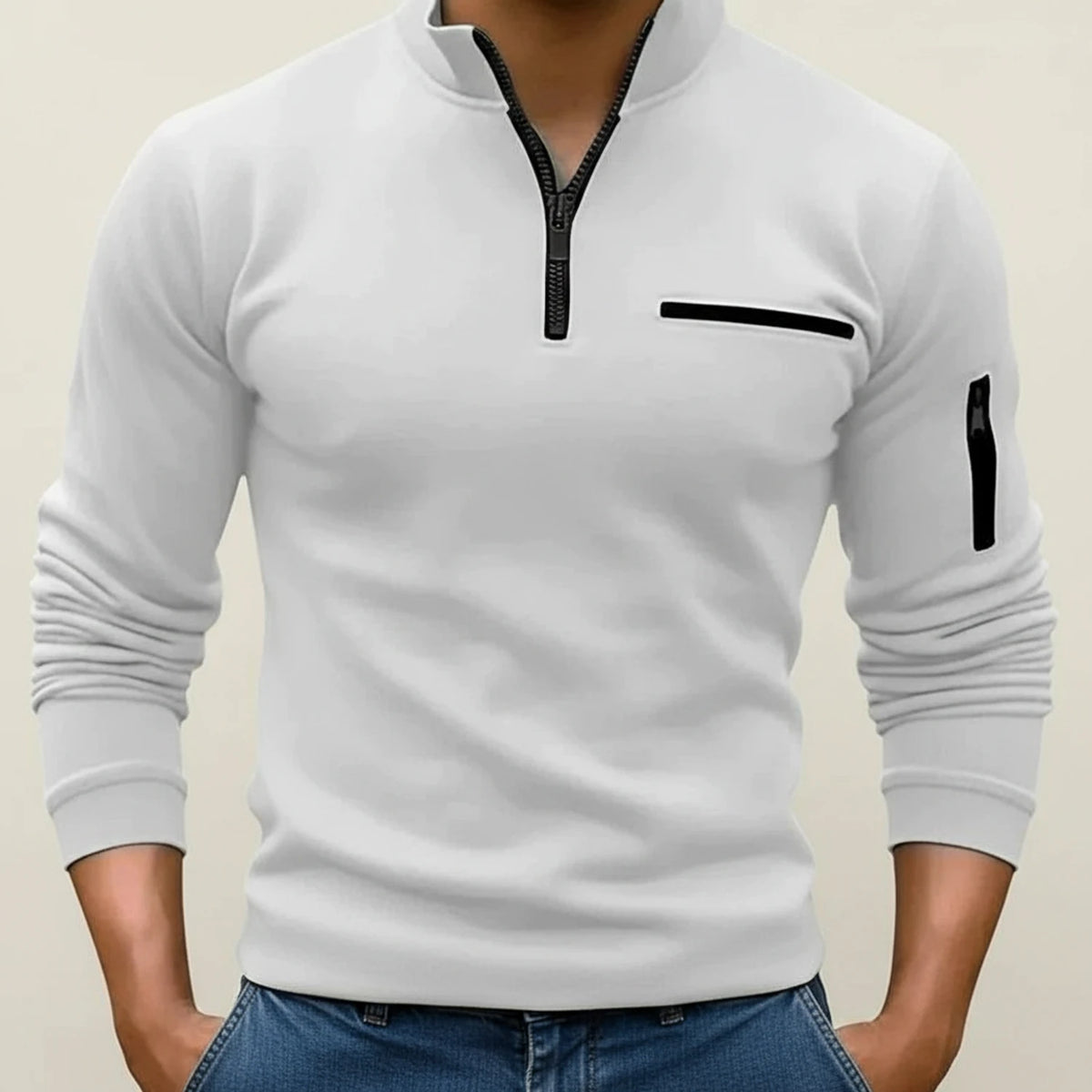 Men's Quarter Zip Sweater