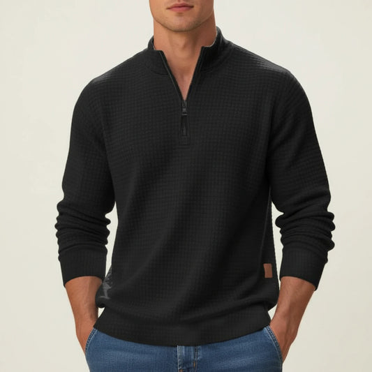 Men's Quarter-Zip Pullover Sweater