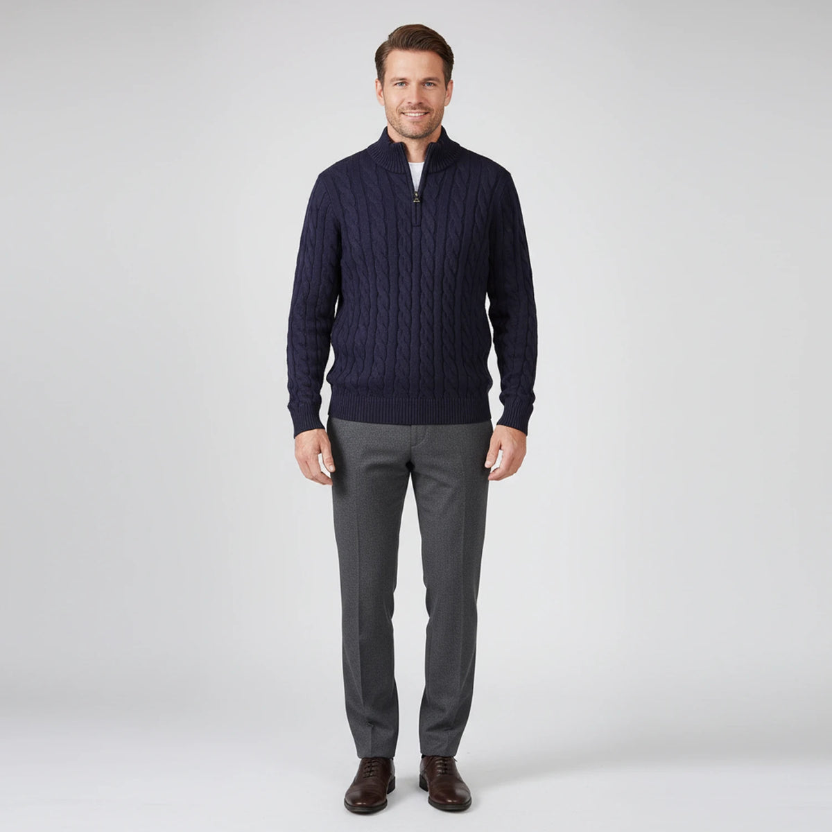 Men's Zip Neck Sweater image