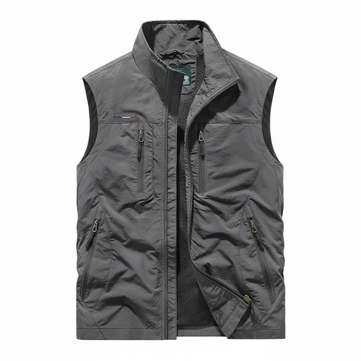 Men's Lightweight Zip-Up Vest with Pockets