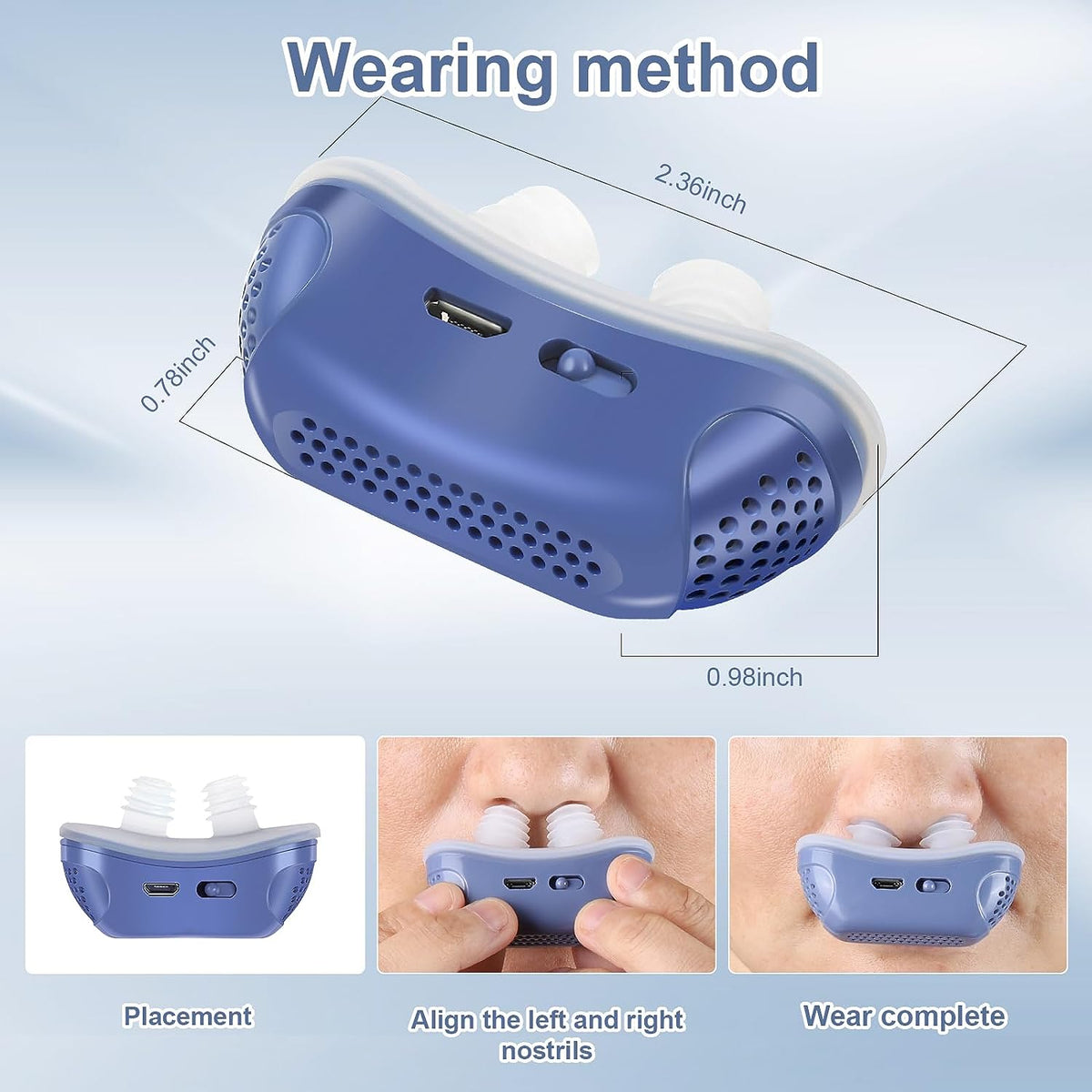 Micro CPAP Device - Anti-Snoring