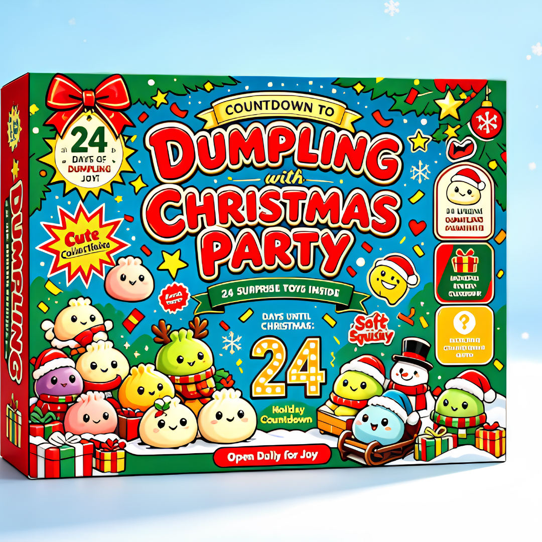 Mini Squishy Dumpling Surprise Christmas Advent Calendar