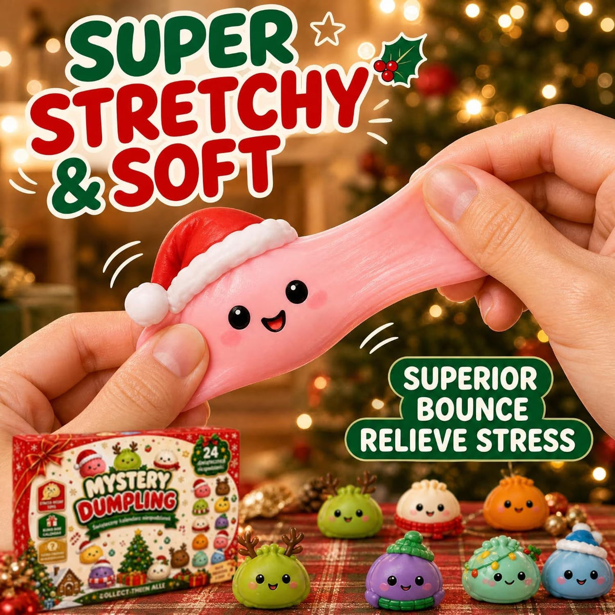 Mini Squishy Dumpling Surprise Christmas Advent Calendar