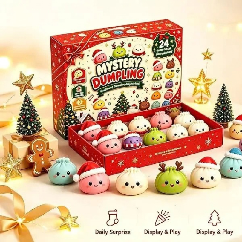 Mini Squishy Dumpling Surprise Christmas Advent Calendar