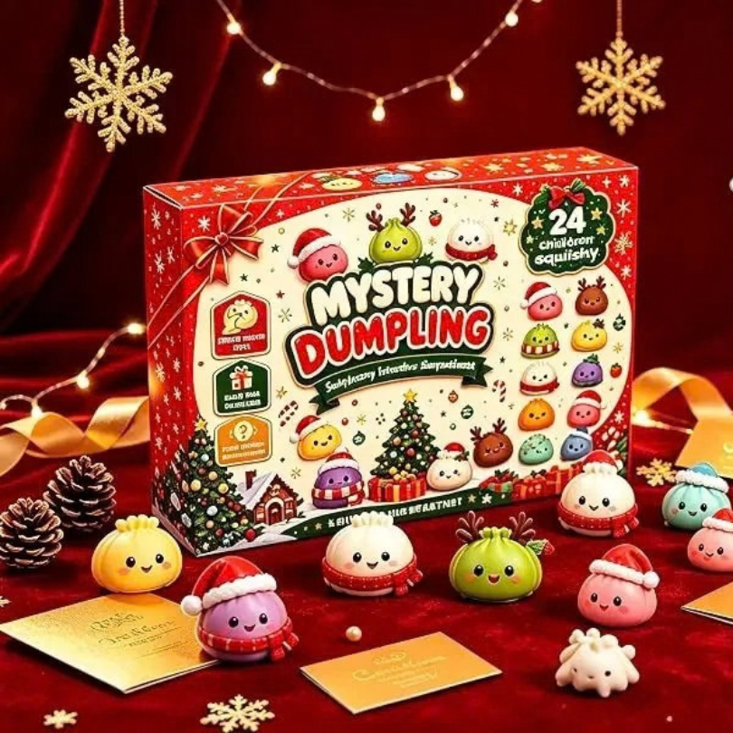 Mini Squishy Dumpling Surprise Christmas Advent Calendar