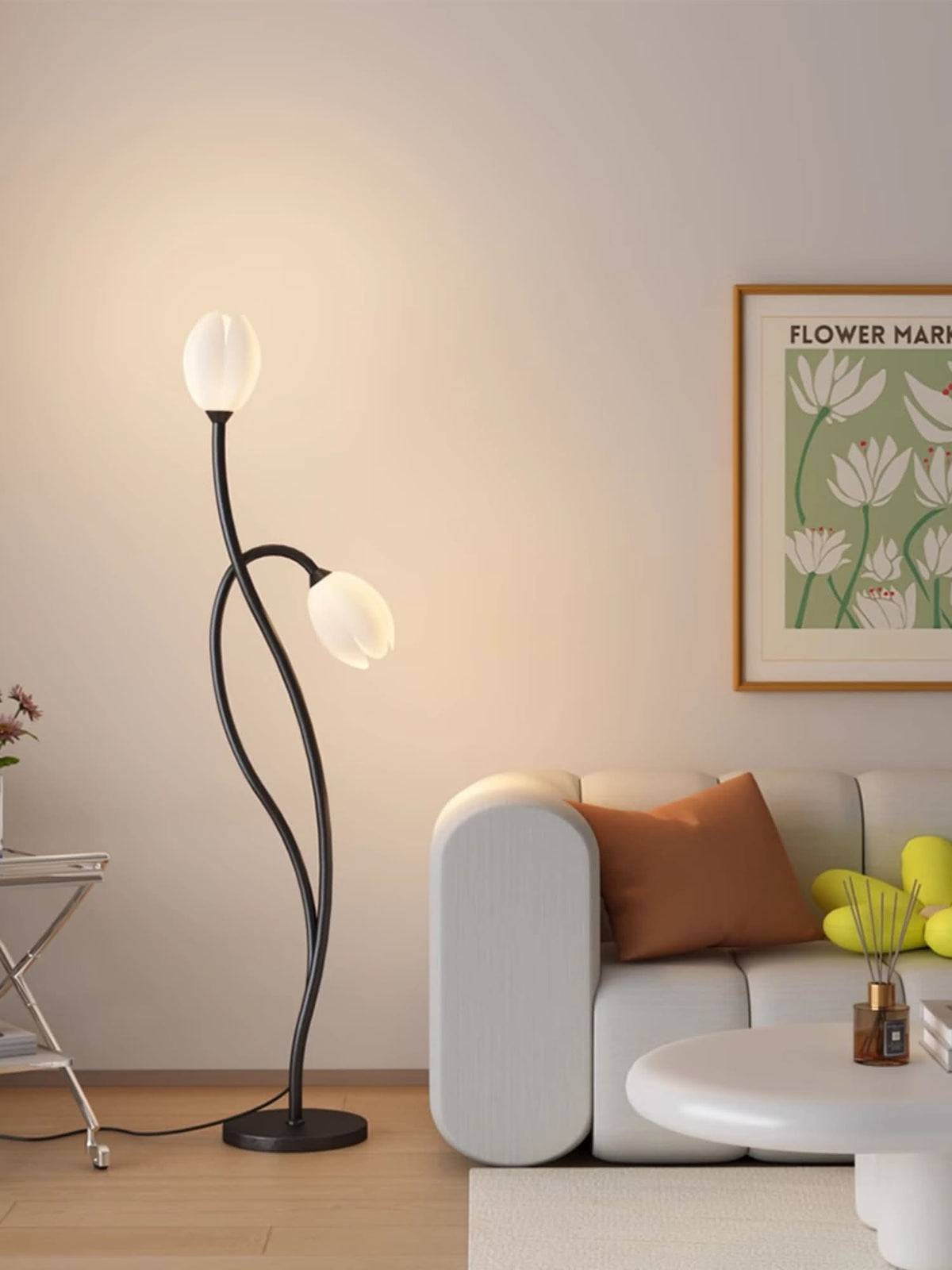 Modern Flower Floor Lamp with G9 Socket