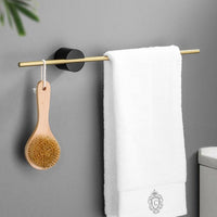 Modern Metal Towel Rack Stand with Adjustable Rod – Elegant Design for the Bathroom