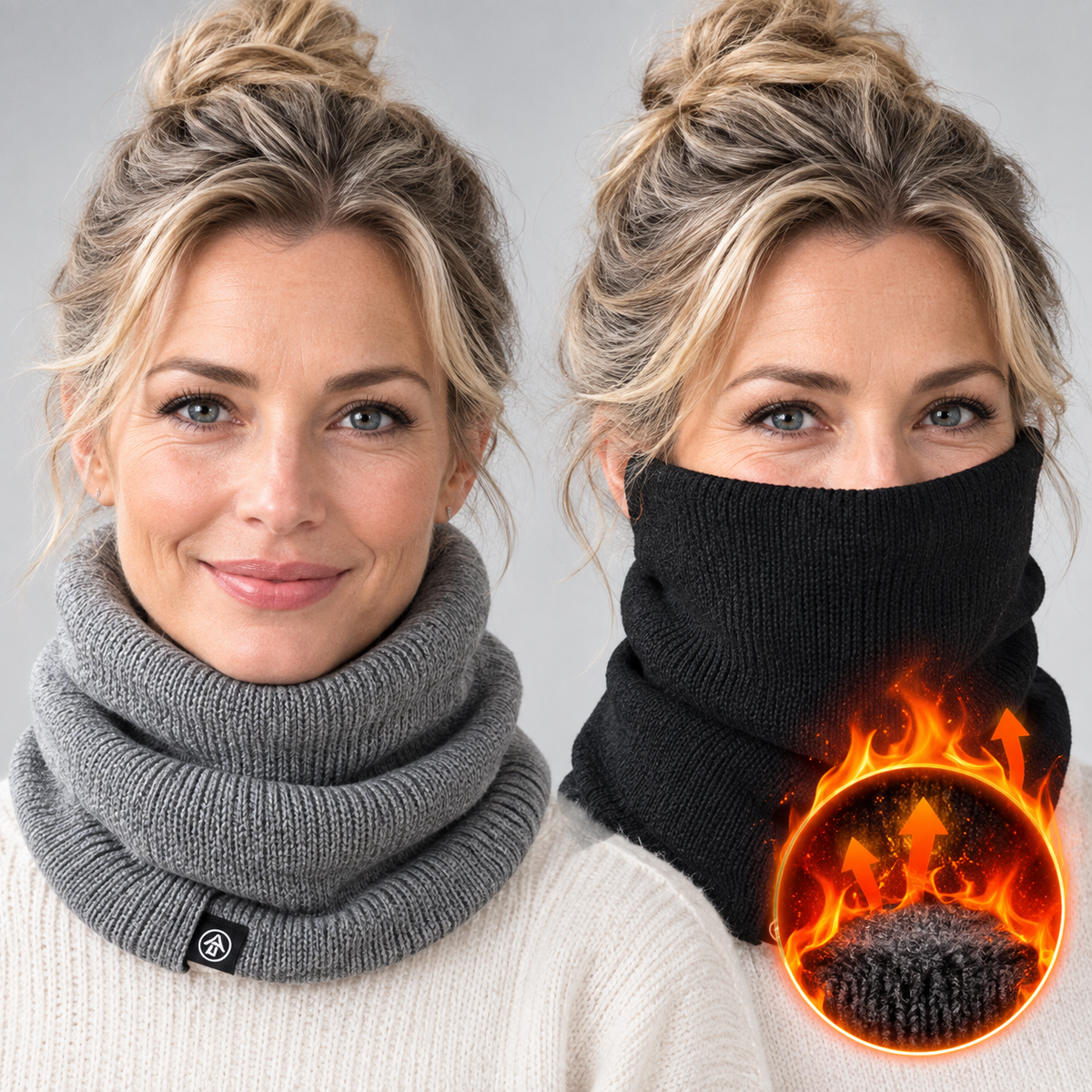 Multifunctional Neck Gaiter with Fleece Lining