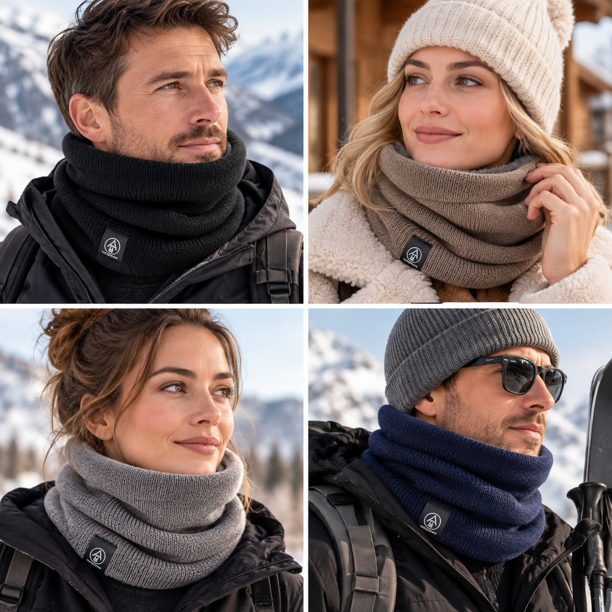 Multifunctional Neck Gaiter with Fleece Lining