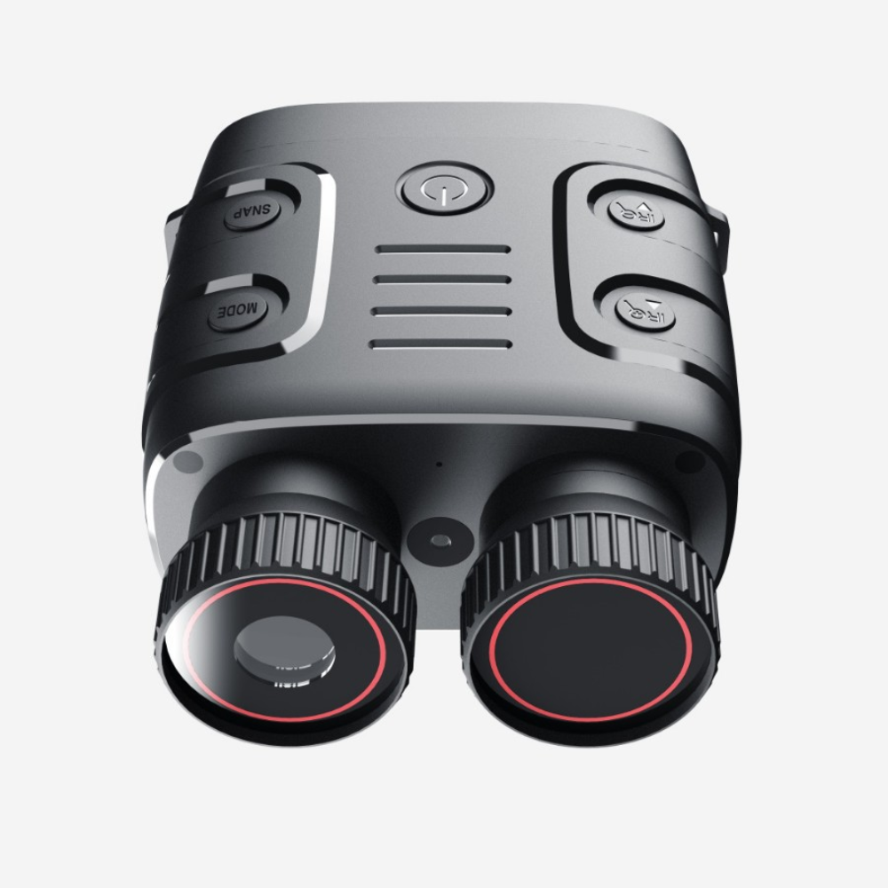 Night Vision Binoculars with Infrared Illumination and Digital Zoom
