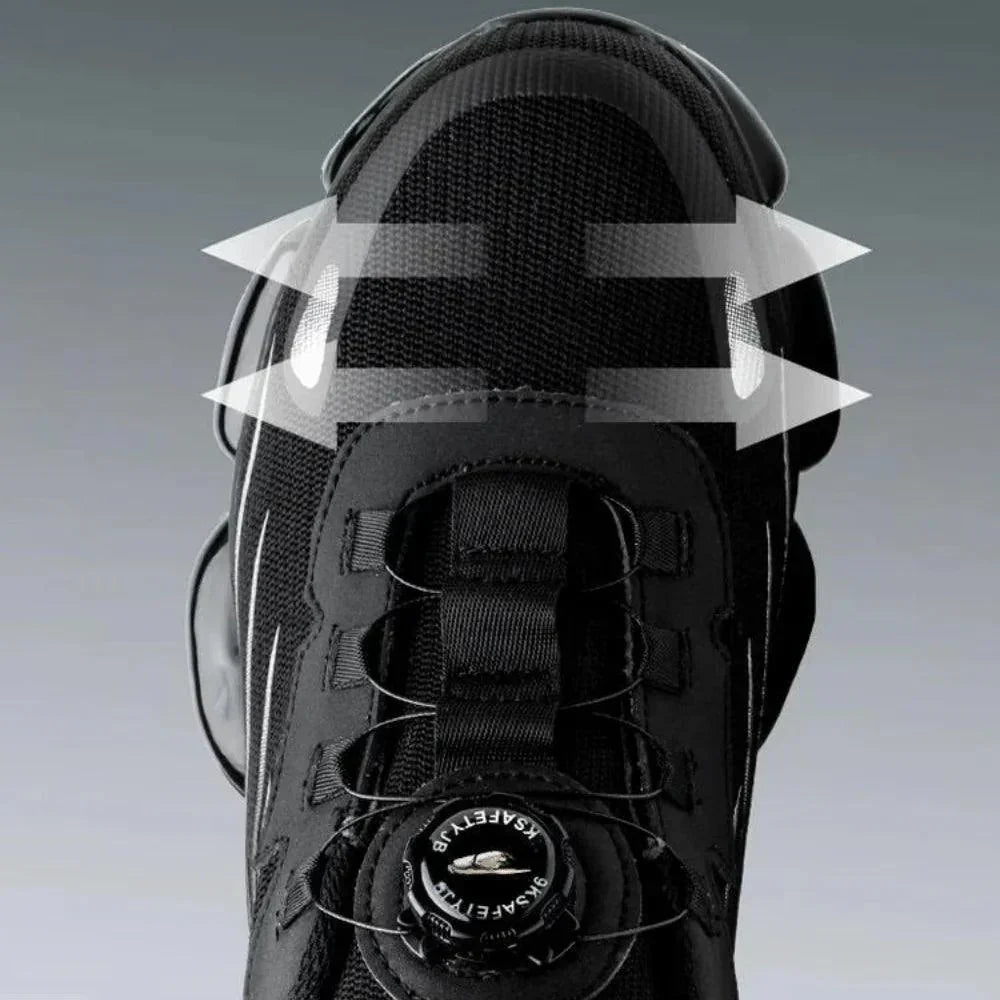 Orthopedic Safety Work Shoes with Steel Toe & Memory Foam