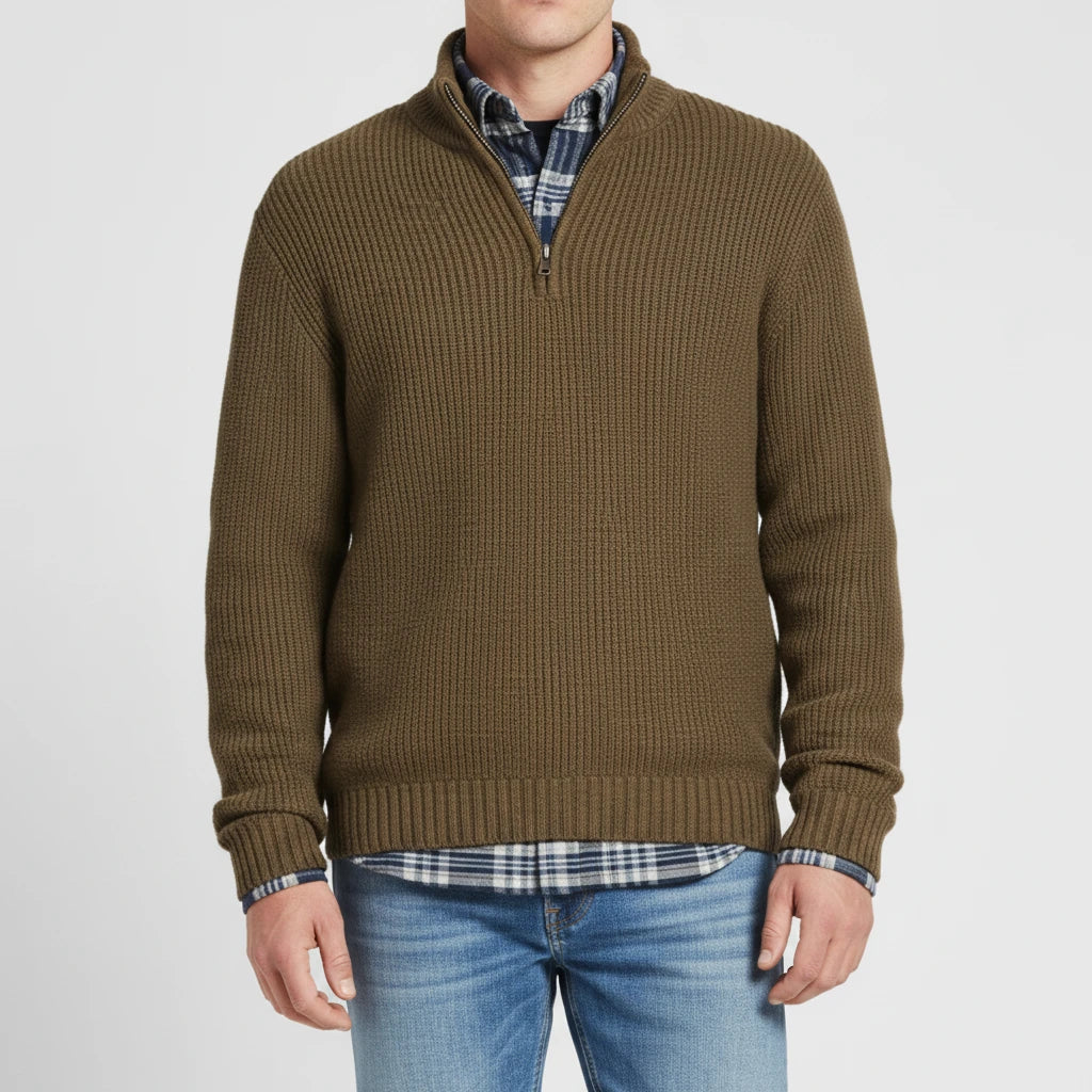 Men's Quarter-Zip Sweater