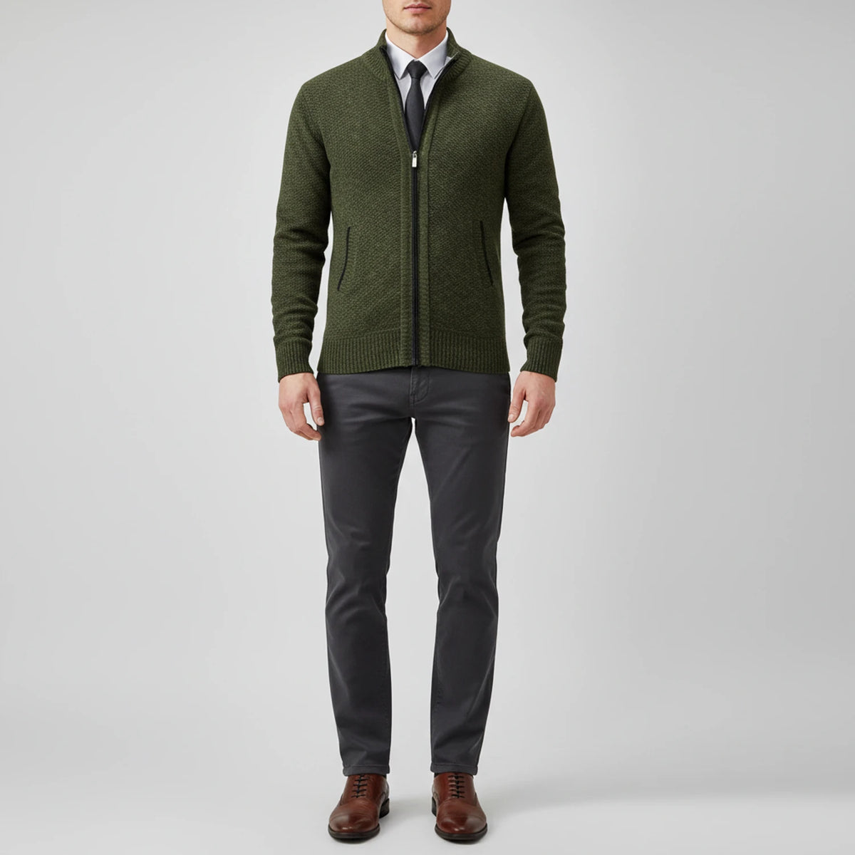 Men's Zip-Up Sweater