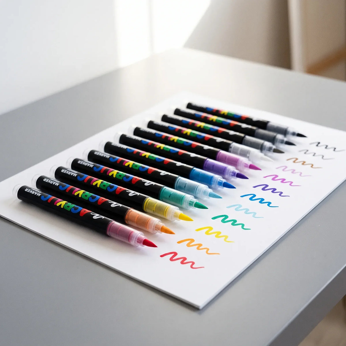 Paint Markers with Flexible Tip