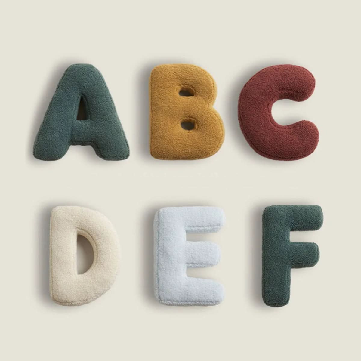 Personalized Letter Throw Pillow for Sofa