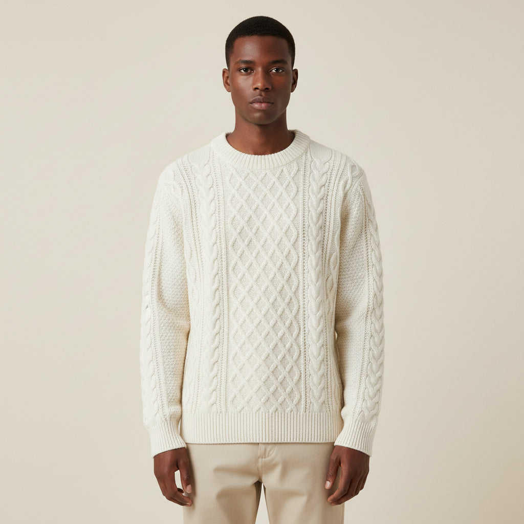 Men's Cable Knit Sweater 