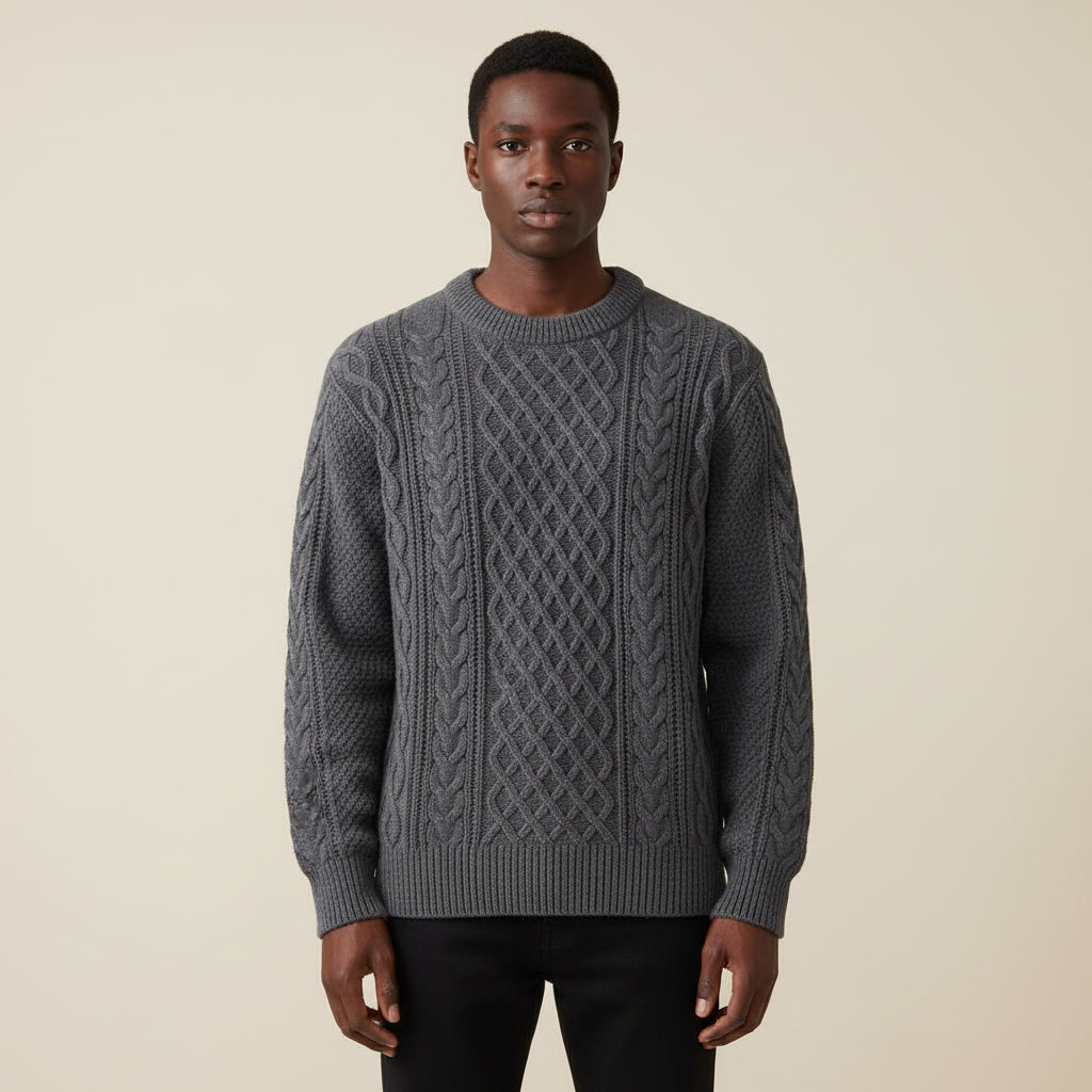 Men's Cable Knit Sweater 