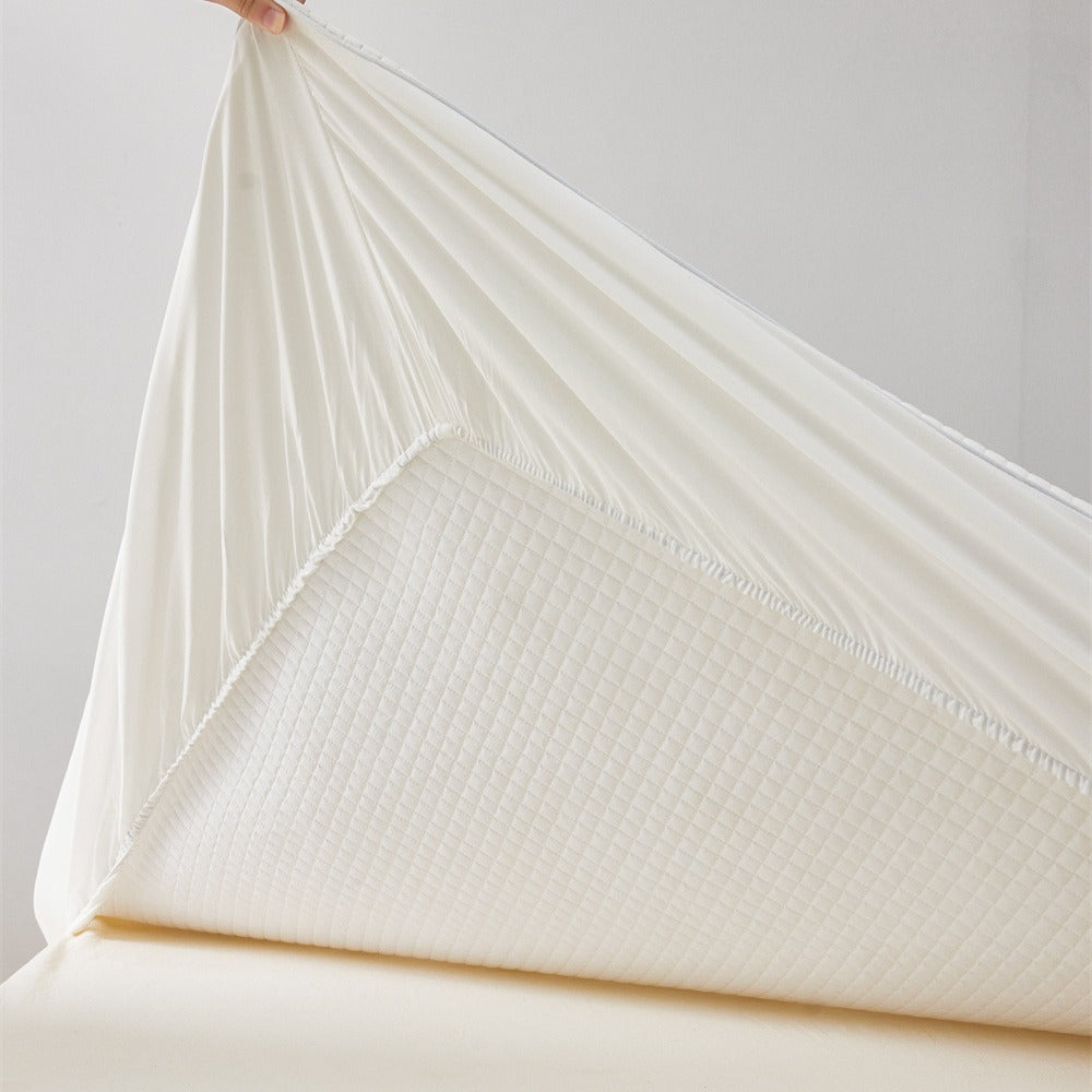 Quilted Padded Mattress Protector with All-Around Elastic Band