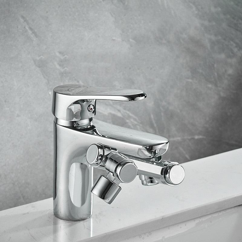 Rotating Faucet Extender | 1080° Rotation & 2 Spray Modes | Copper & ABS Accessory for Kitchen & Bathroom