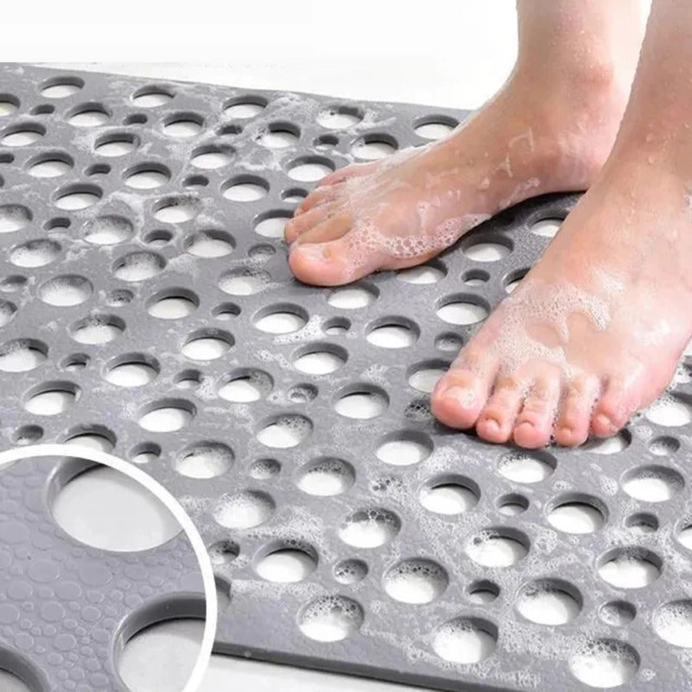 Safe Bath Mat - Non-Slip & Antibacterial Protection