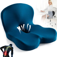 Seat Cushion | Ergonomic Memory Foam Seat Cushion | Pressure Relief & Non-Slip | ErgoComfort