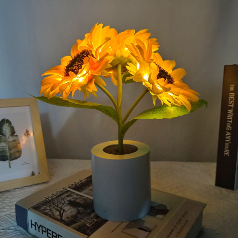 Shimmering Sunflower LED Table Lamp