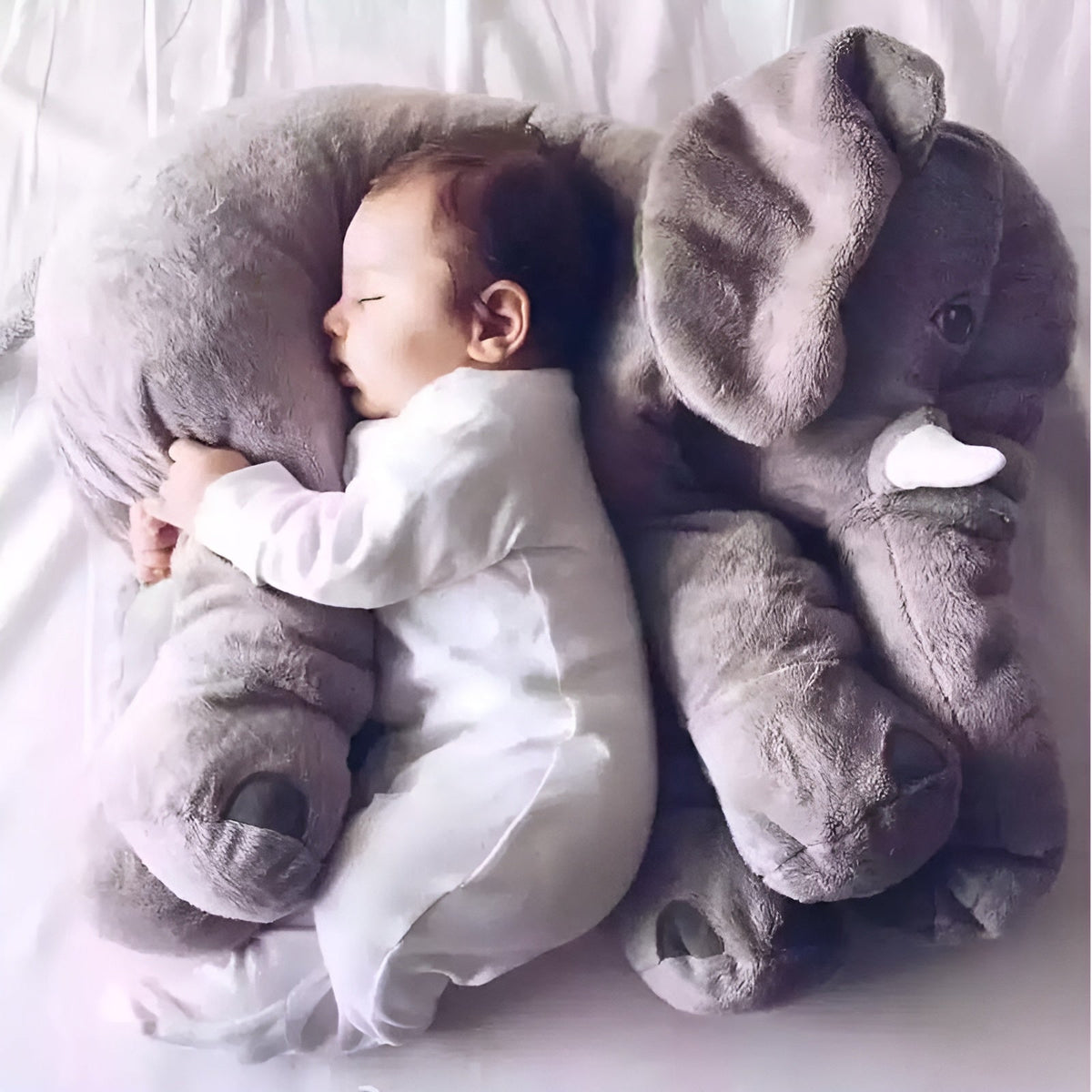 SnugBuddy | Soft Elephant Cuddle Pillow for Babies