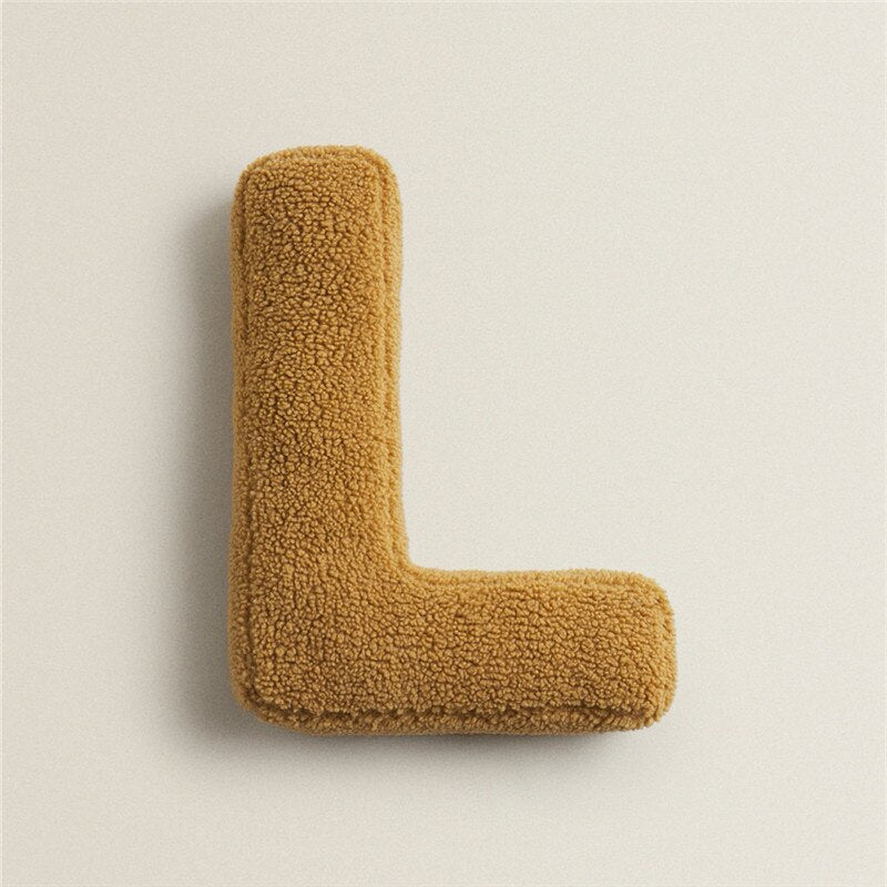 Soft Plush Letter Pillow for Bedroom and Children's Room