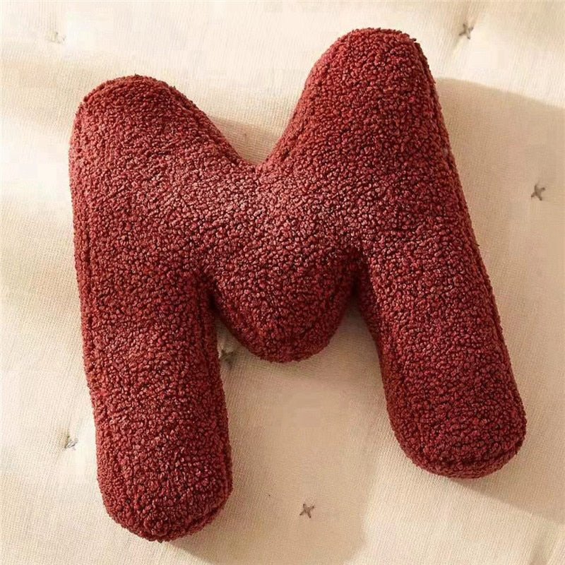 Soft Plush Letter Pillow for Bedroom and Children's Room