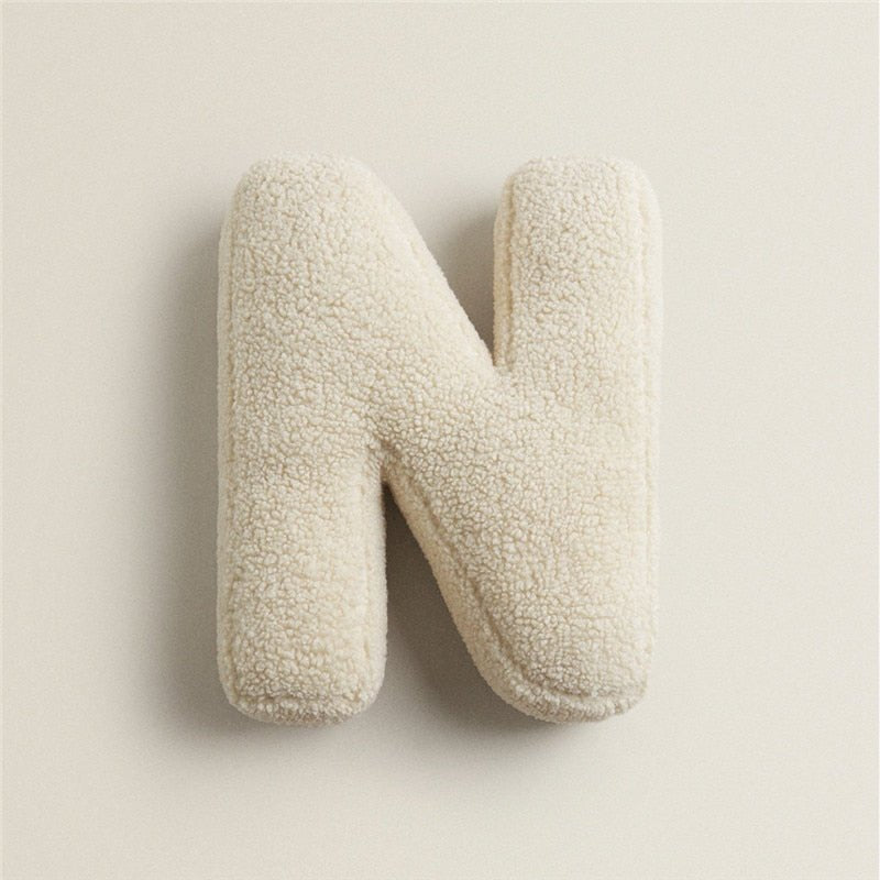 Soft Plush Letter Pillow for Bedroom and Children's Room