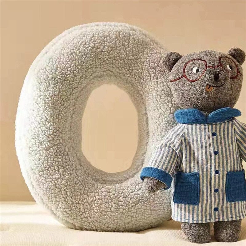 Soft Plush Letter Pillow for Bedroom and Children's Room