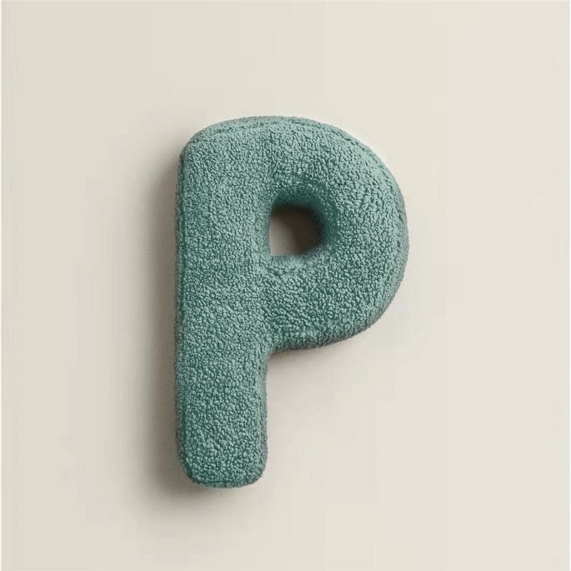 Soft Plush Letter Pillow for Bedroom and Children's Room