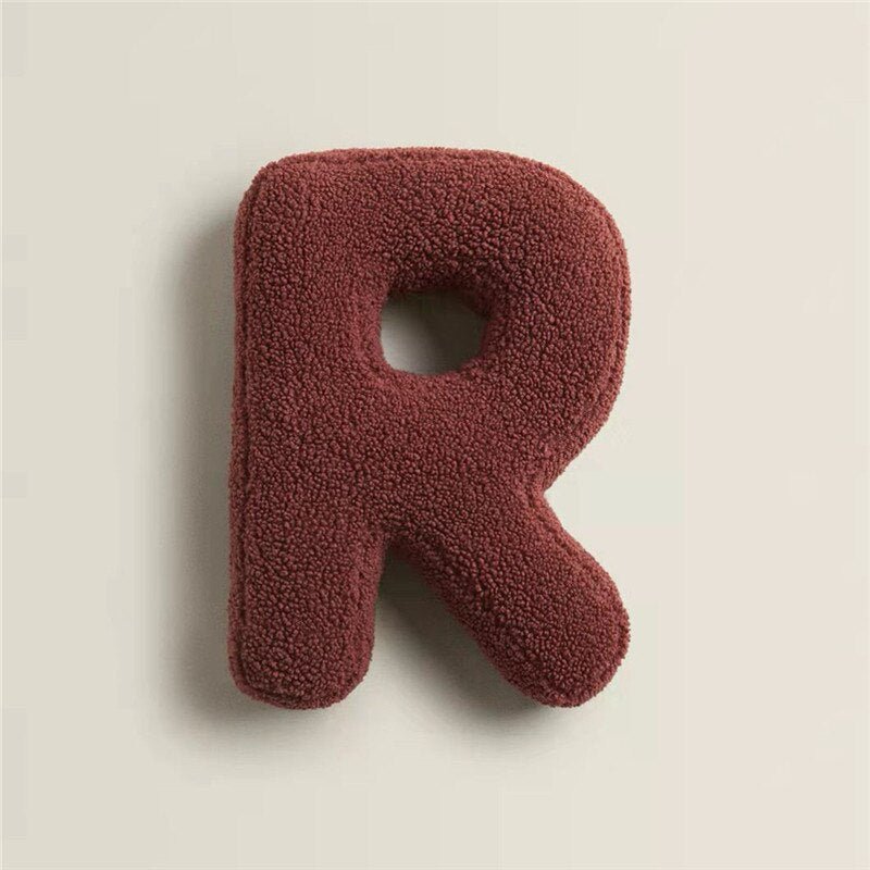 Soft Plush Letter Pillow for Bedroom and Children's Room