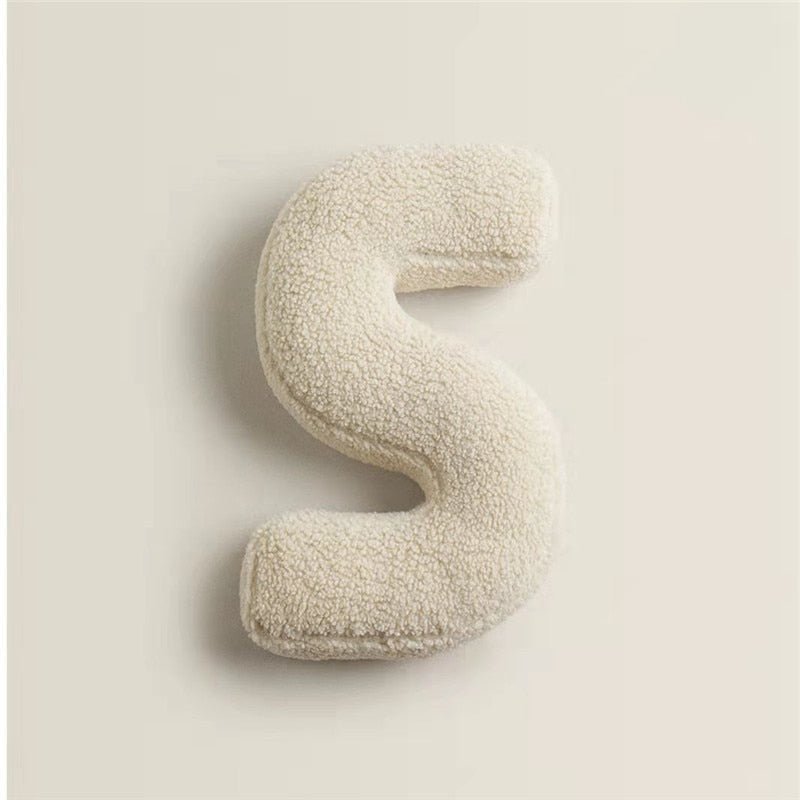 Soft Plush Letter Pillow for Bedroom and Children's Room