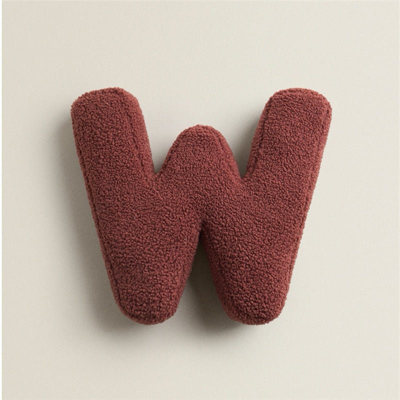 Soft Plush Letter Pillow for Bedroom and Children's Room