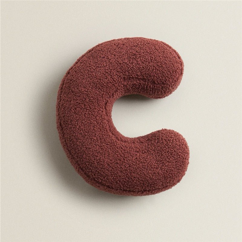 Soft Plush Letter Pillow for Bedroom and Children's Room