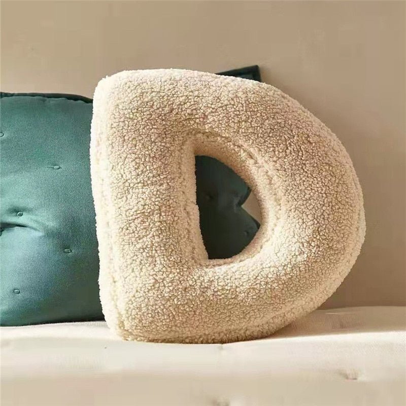 Soft Plush Letter Pillow for Bedroom and Children's Room